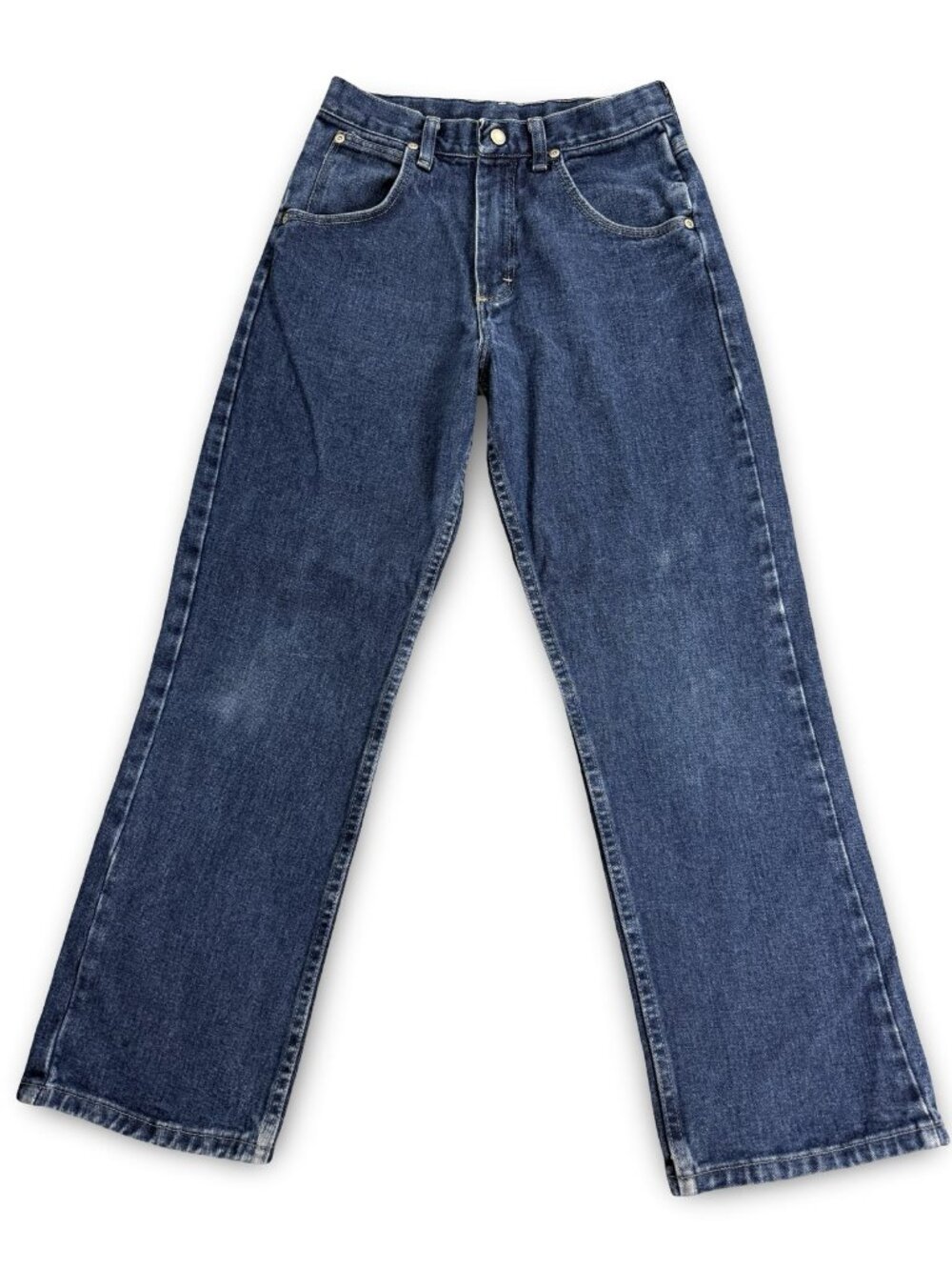 Wrangler Boys Jeans 14 Regular Blue Denim Straight Leg‎ Adjustable Waist 955BBDR